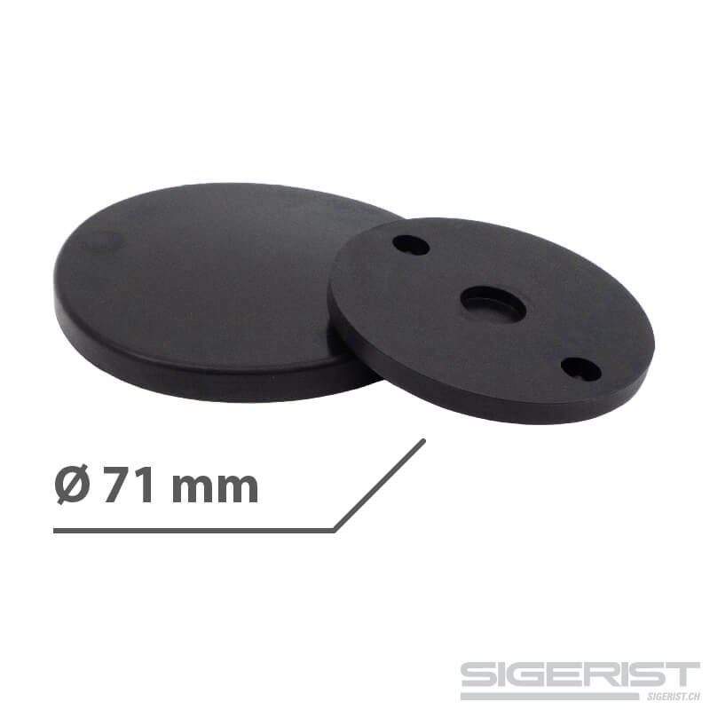 Antirutschsohle S 60 P Durchmesser 52 mm aus NBR-Gummi