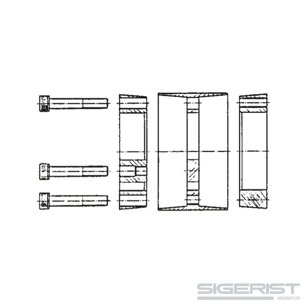 Spannsatz 4061_technische Zeichnung_Spannschrauben