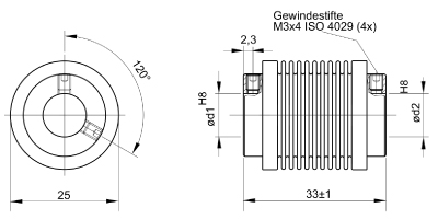 Balgkupplung mit Nickelbalg und Alu-Schraubnabe_technische Zeichnung_3