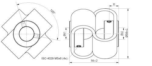 Doppelschlaufenkupplung_DKPS_5658_technische Zeichnung