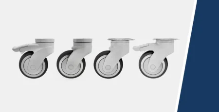 Light duty casters from plastic